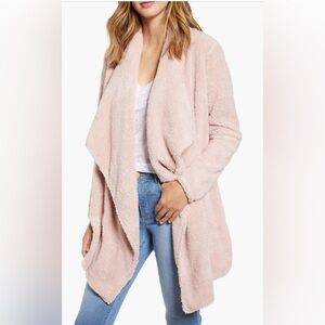 Cozy Pink/Purple Fleece Cardigan